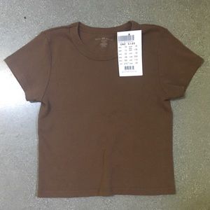 SOLD Brandy Melville Rare Brown ashlyn top bnwt!!